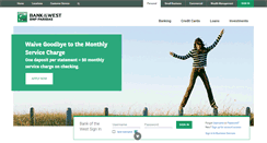 Desktop Screenshot of bankofthewest.com