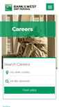 Mobile Screenshot of bankofthewest.jobs